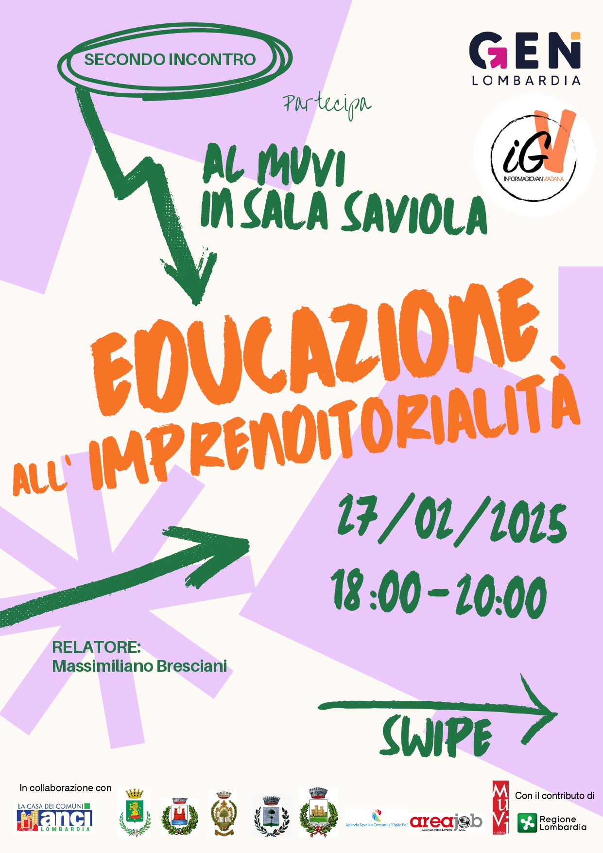 27 febbraio Incontro di Educazione all'Imprenditorialità