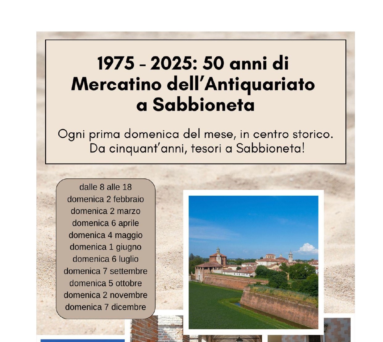 1975-2025 | 50 anni di Mercatino dell'Antiquariato a Sabbioneta